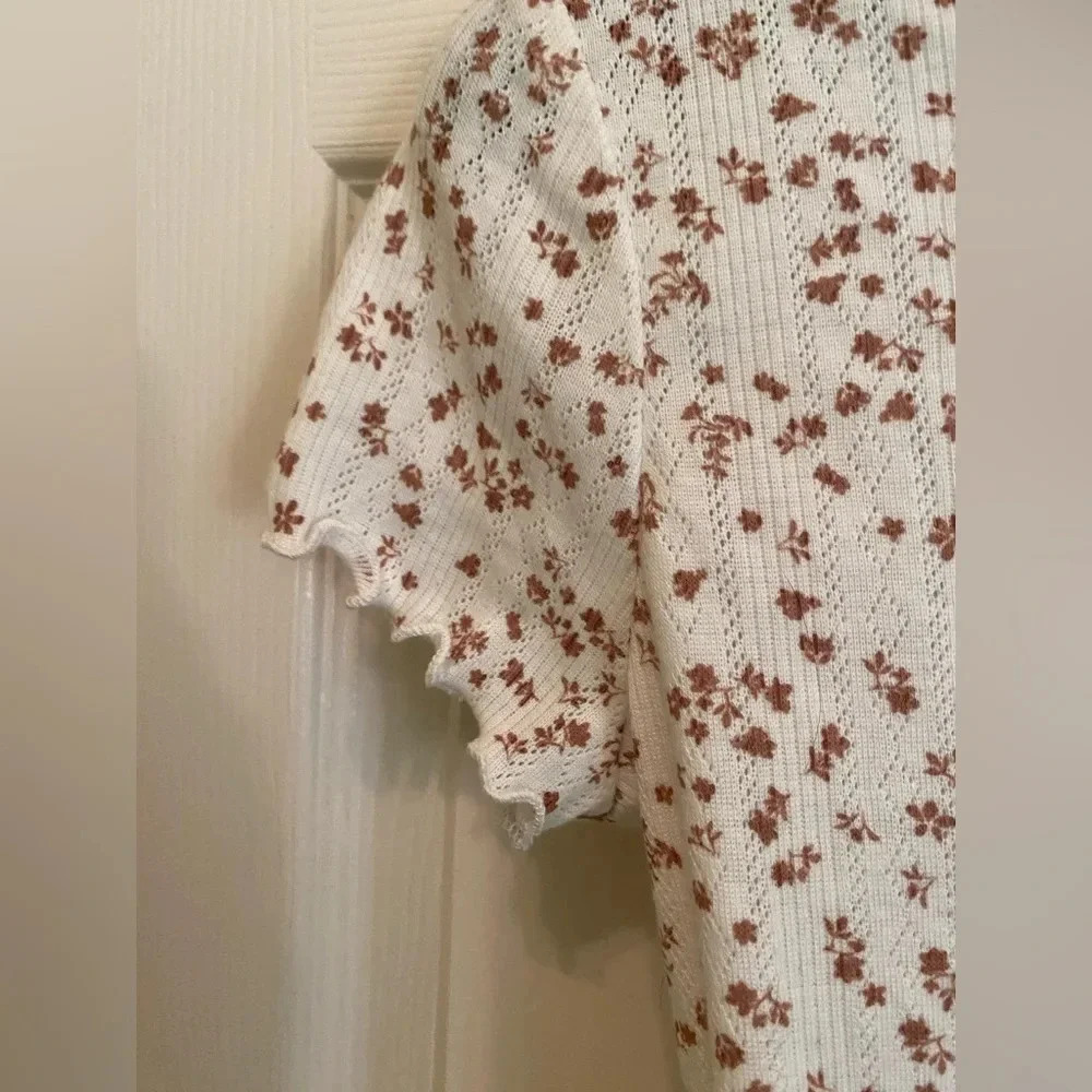 Pink Rose Crop Top small - Picture 5 of 8